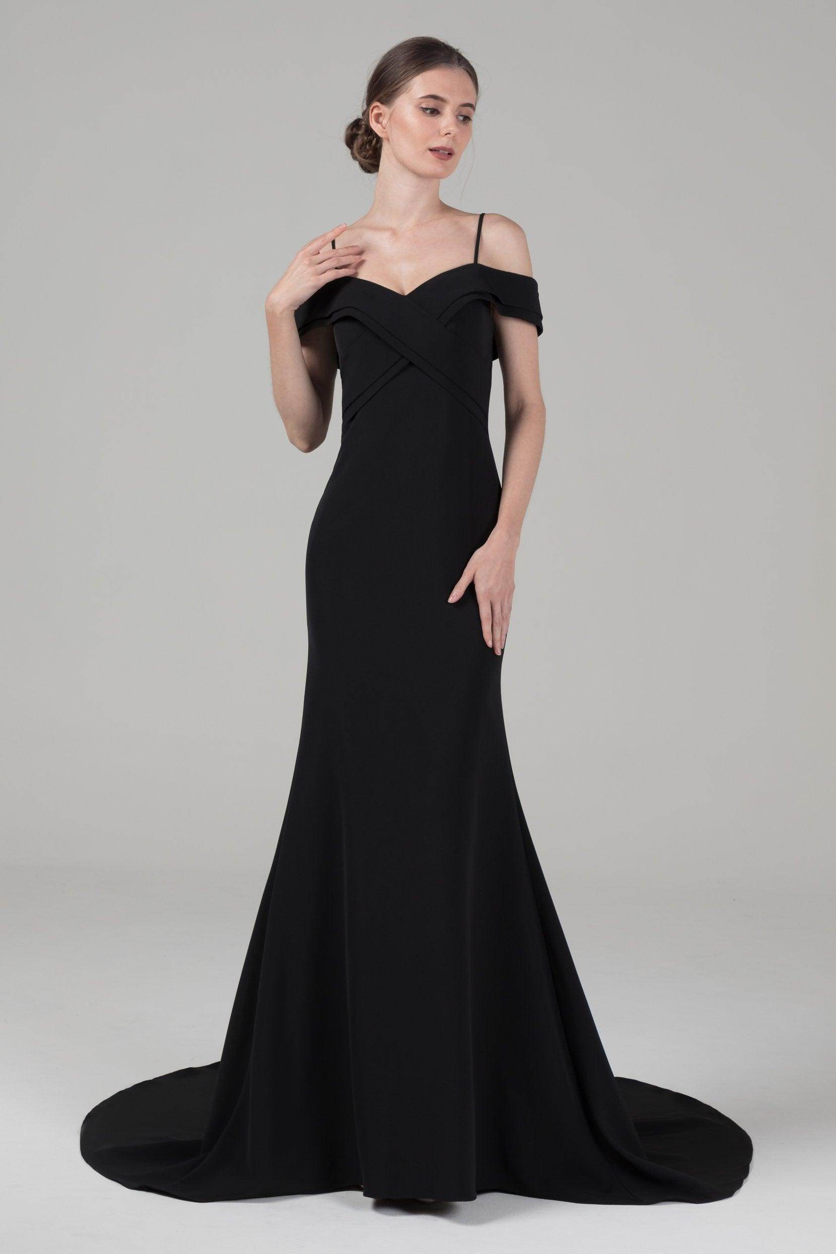 Mermaid Court Train Elastic Cloth Wedding Dress CW2647CR - COCOMELODY